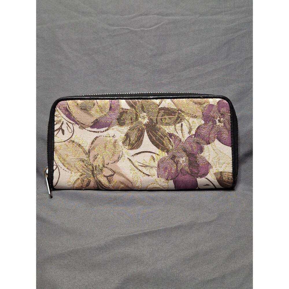 Unbranded Zip-Around Women's Wallet Floral Print